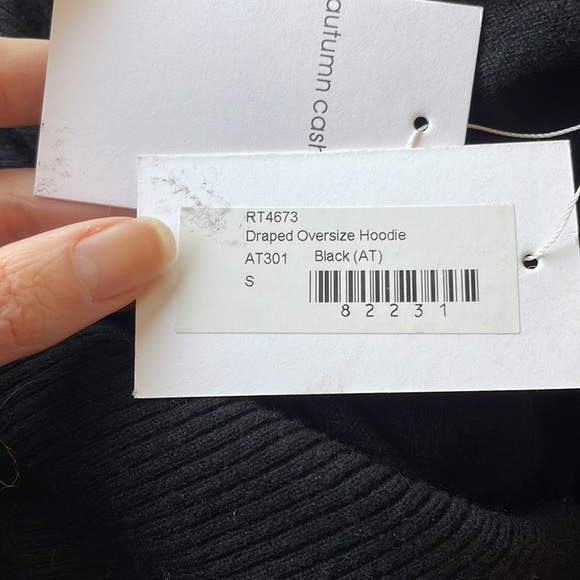 NWT Autumn Cashmere / Shopbop essentials 10% cashmere oversized draped cowlneck - Picture 3 of 4